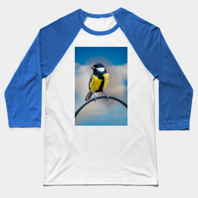 Great Tit Baseball T-Shirt by Adrian Evans Photography